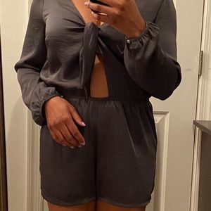 Forever 21 grey romper